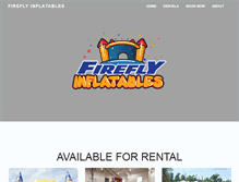 Tablet Screenshot of fireflyinflatables.com